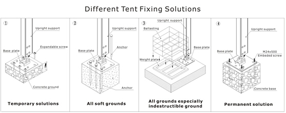 Edificios temporales curvados mueble de la tienda para la suspensión