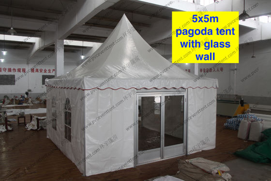 tienda del partido de la pagoda de 5 de los x 5m afuera con la ventana /Glass Sidwalls del PVC