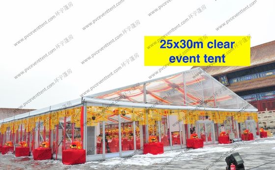 Paredes de cristal del tejado del claro de la tienda transparente del palmo para casarse/partido